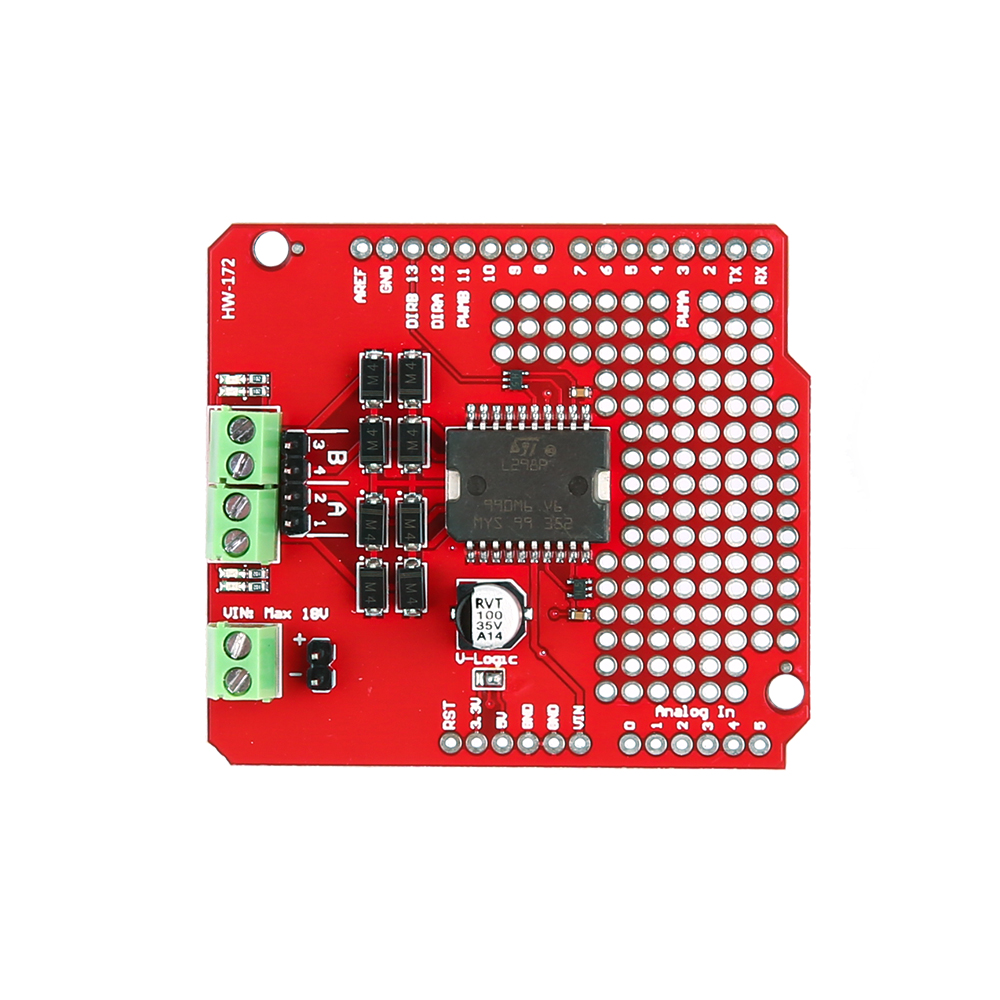 Плата расширения драйвера двигателей L298P